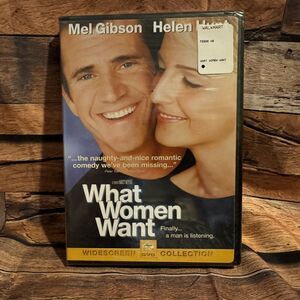 What Women Want DVD 2000 Widescreen Mel Gibson Helen Hunt Rom-Com Movie Sealed